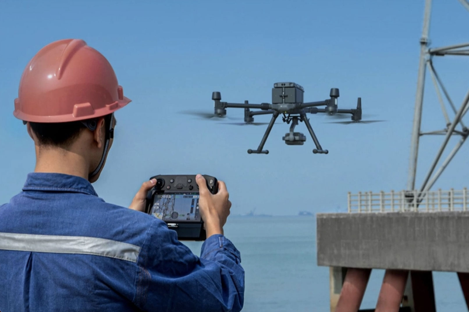 様々な機材赤外線ドローンによる目視調査